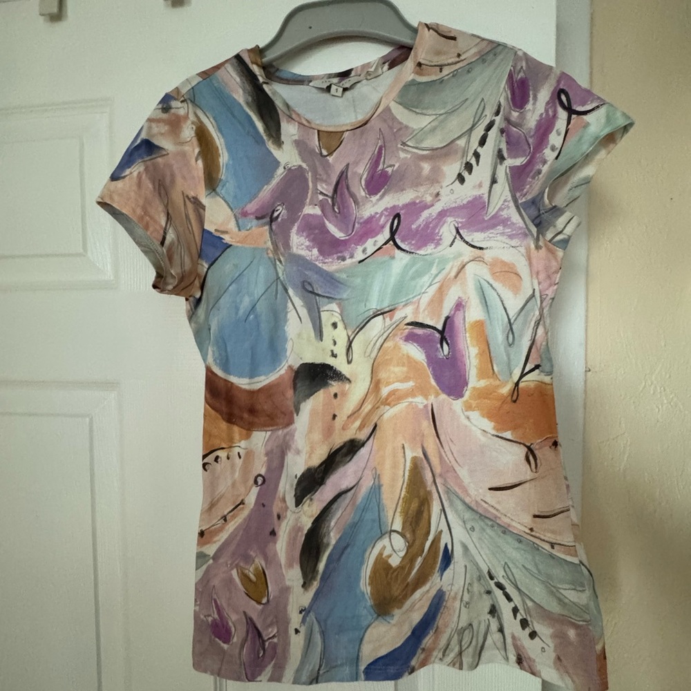 Ted Baker London fitted floral  Short Sleeve TShirt